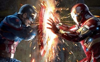 Iron Man and Captain America fights